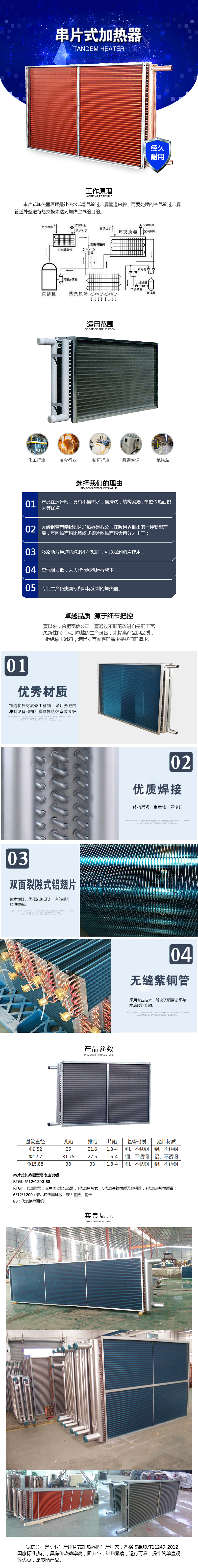 串片式加熱器