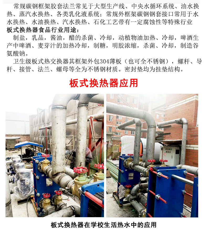 板式換熱器應用